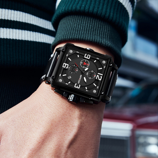 Harrison | Men’s Leather Quartz Tactical Watch