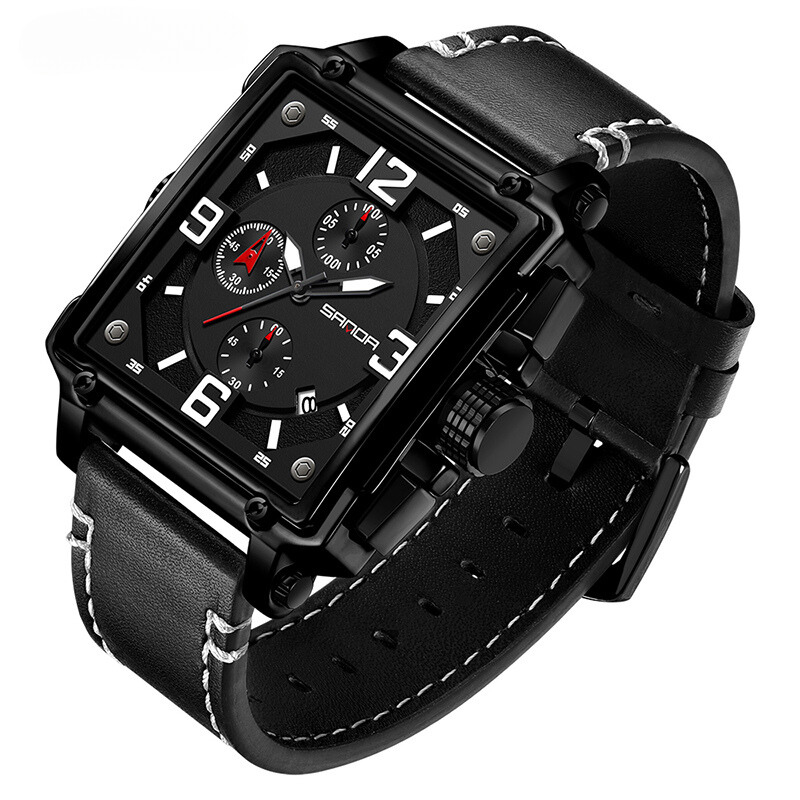 Harrison | Men’s Leather Quartz Tactical Watch