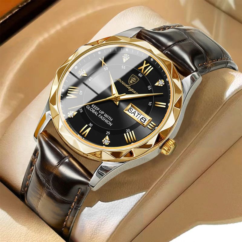 John | Luxury Leather Band Quartz Watch