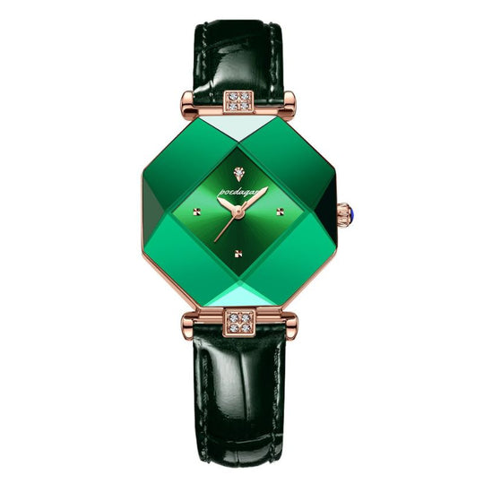 Leo | Luxury Green Diamond Quartz Watch