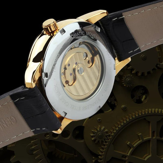 George | Moon Phase Skeleton Automatic Watch