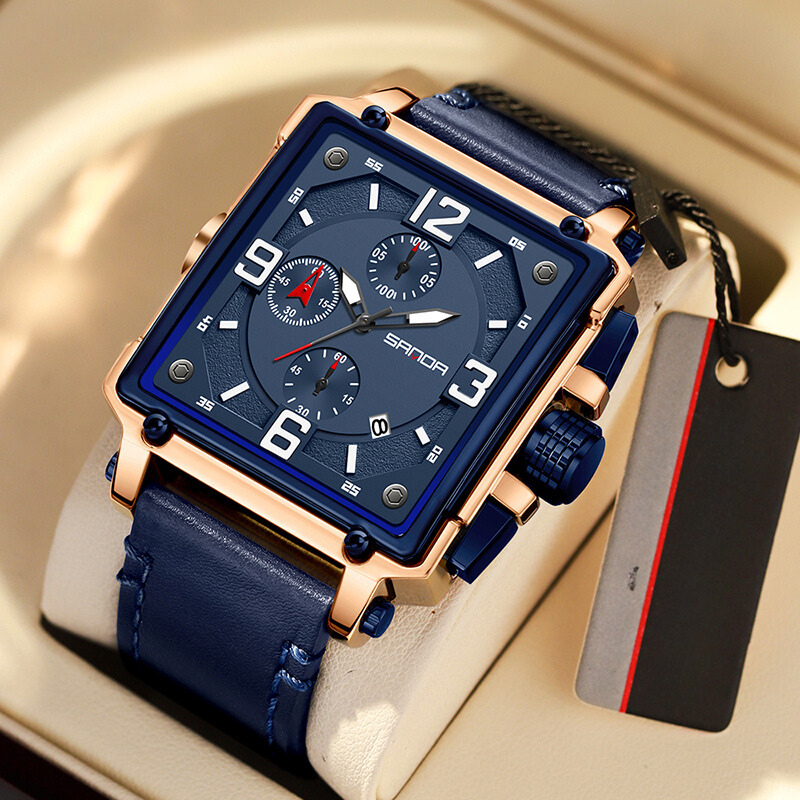 Harrison | Men’s Leather Quartz Tactical Watch