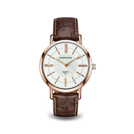 Alex | Leather Strap Quartz Wristwatch