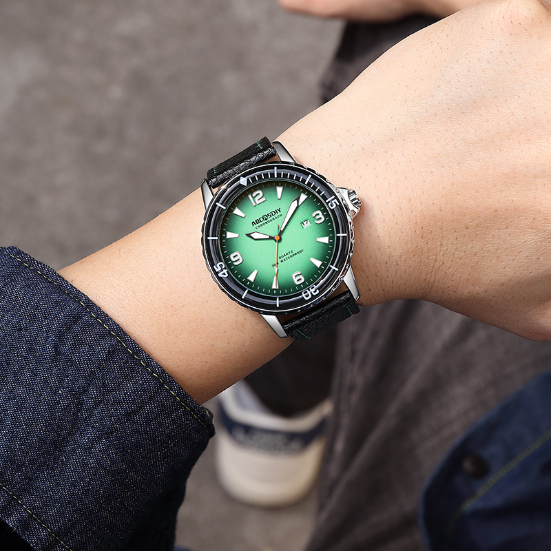 Axel | Leather Strap Casual Watch