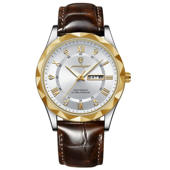 John | Luxury Leather Band Quartz Watch