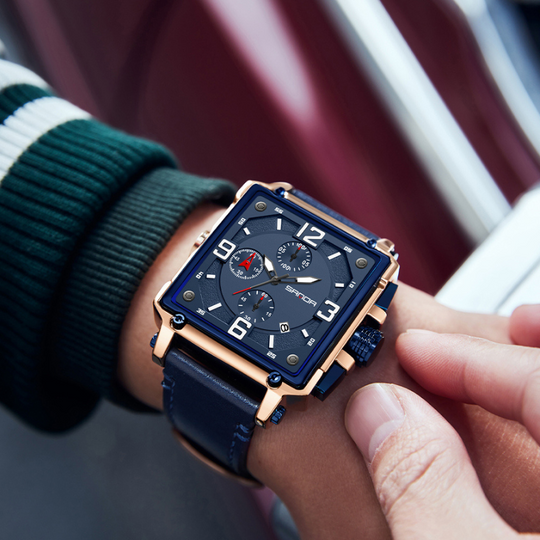 Harrison | Men’s Leather Quartz Tactical Watch