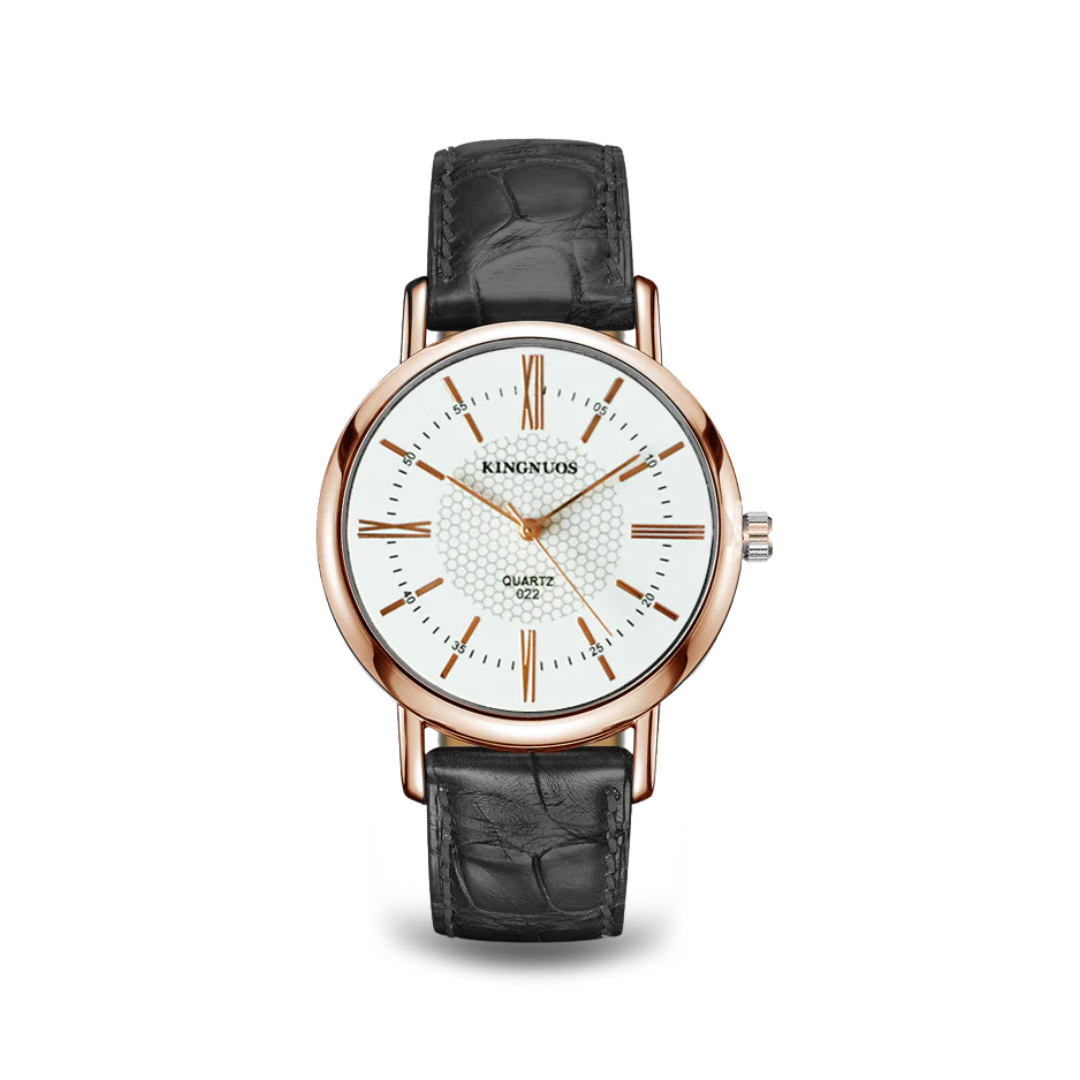 Alex | Leather Strap Quartz Wristwatch