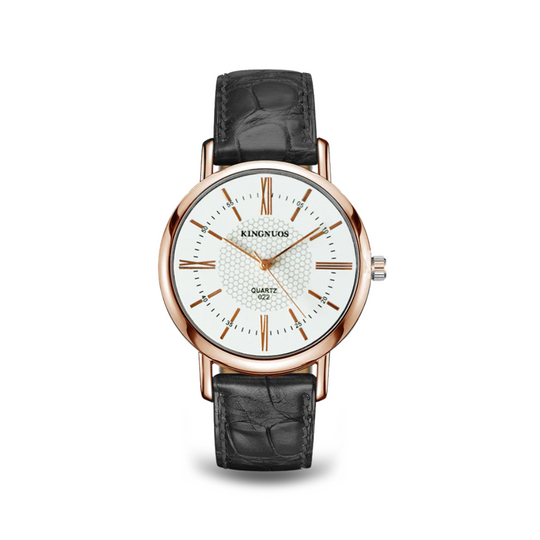Alex | Leather Strap Quartz Wristwatch