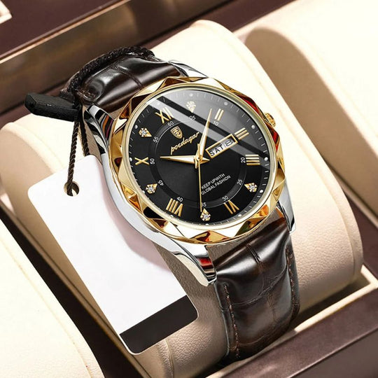John | Luxury Leather Band Quartz Watch