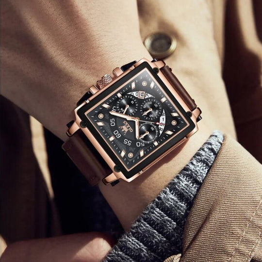 Thomas | Fashion Square Dial Chronograph Watch
