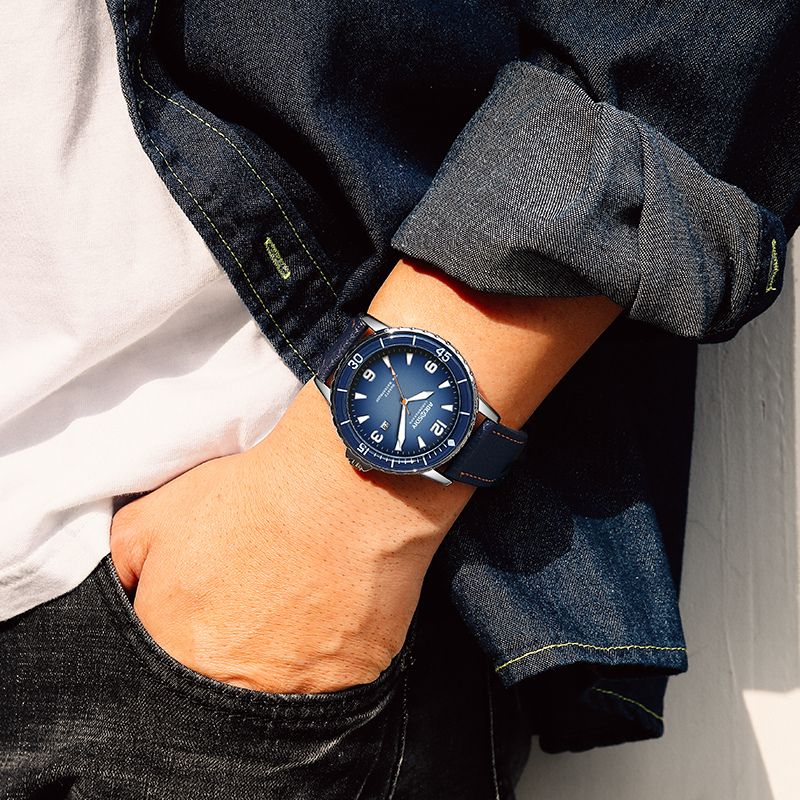 Axel | Leather Strap Casual Watch