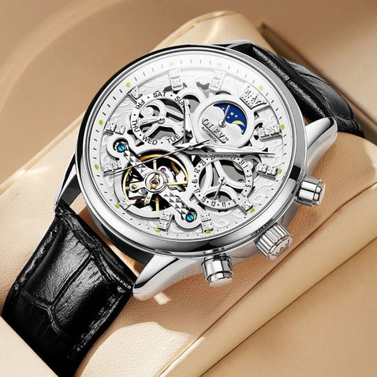 Gabriel | Mechanical Automatic Watch with Leather Band