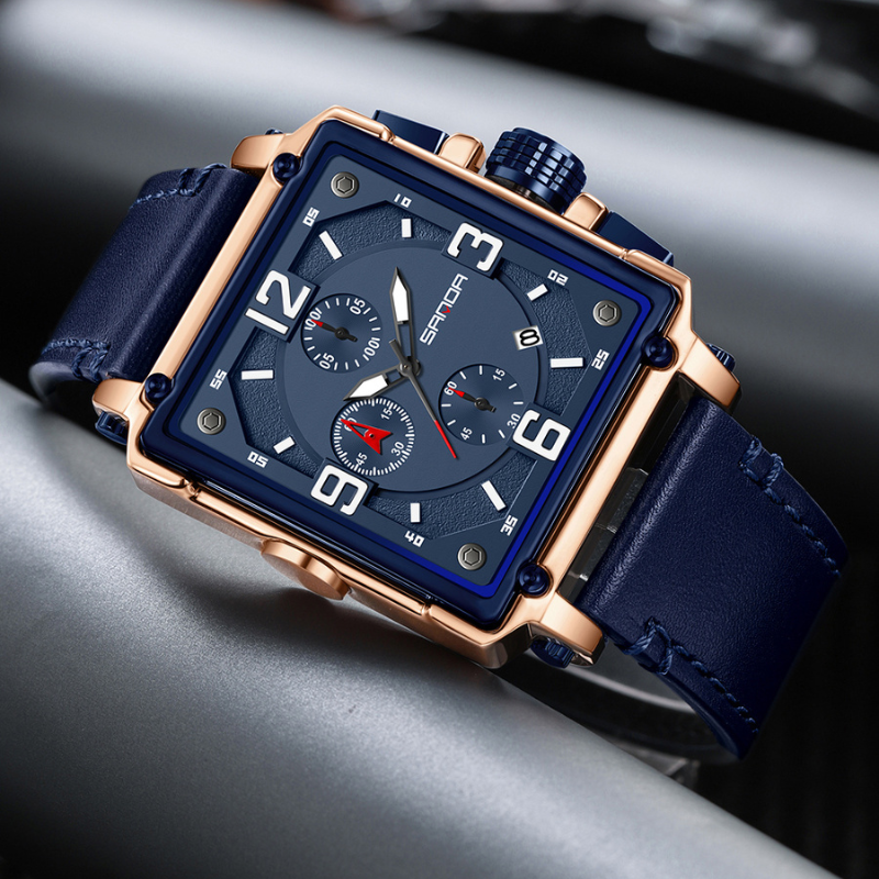 Harrison | Men’s Leather Quartz Tactical Watch