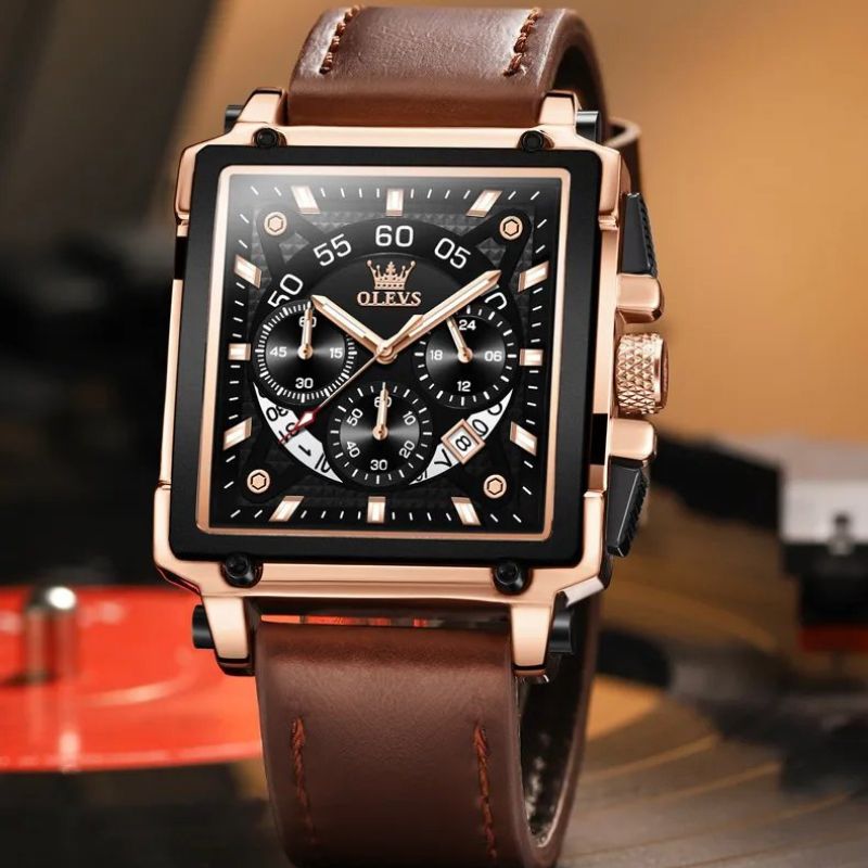 Thomas | Fashion Square Dial Chronograph Watch