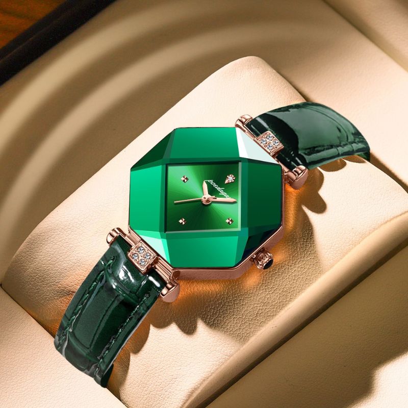 Leo | Luxury Green Diamond Quartz Watch
