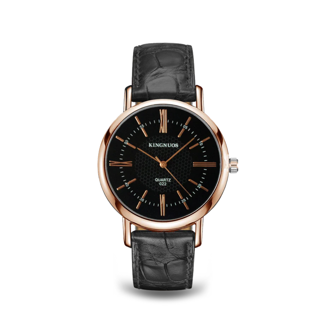 Alex | Leather Strap Quartz Wristwatch