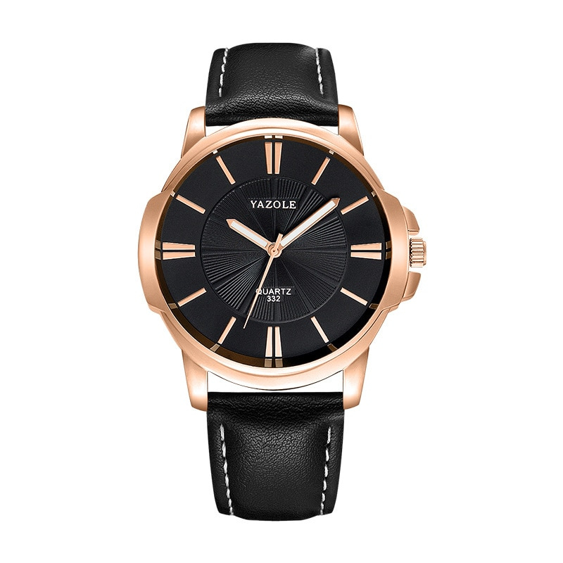 Mason | Luxury Blue Glass Leather Watch