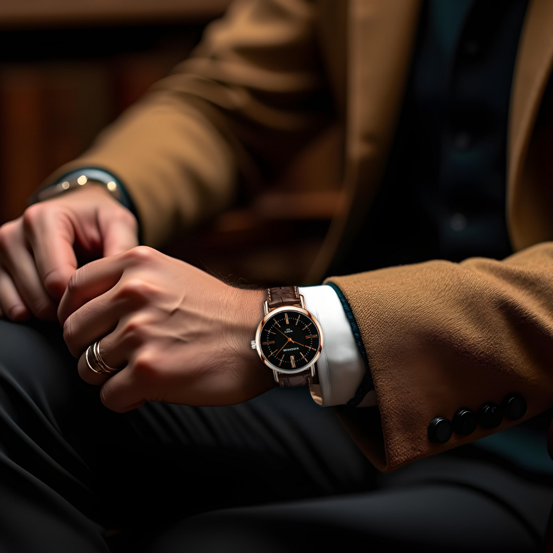 Alex | Leather Strap Quartz Wristwatch