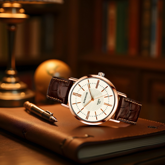 Alex | Leather Strap Quartz Wristwatch