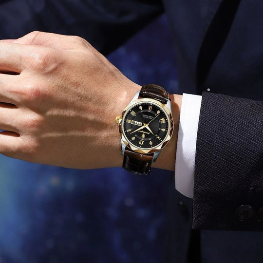 John | Luxury Leather Band Quartz Watch