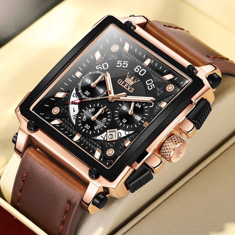 Thomas | Fashion Square Dial Chronograph Watch
