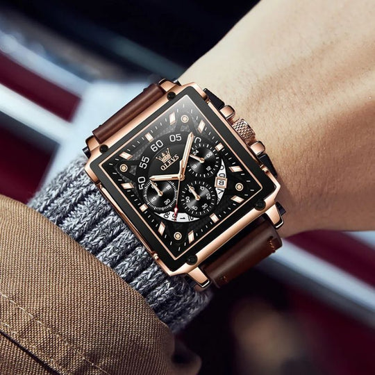 Thomas | Fashion Square Dial Chronograph Watch