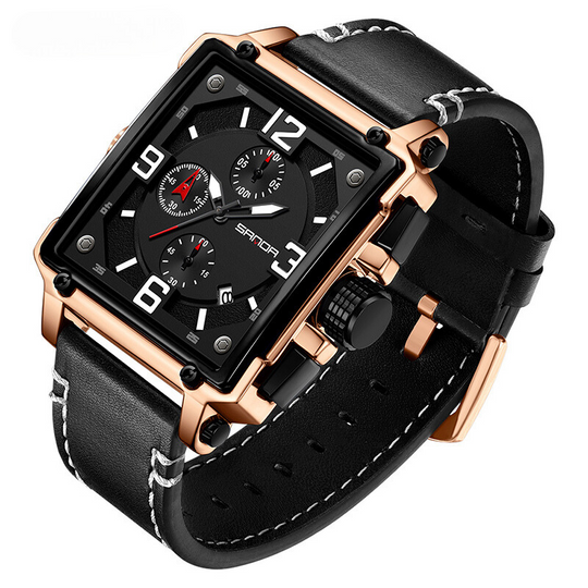 Harrison | Men’s Leather Quartz Tactical Watch