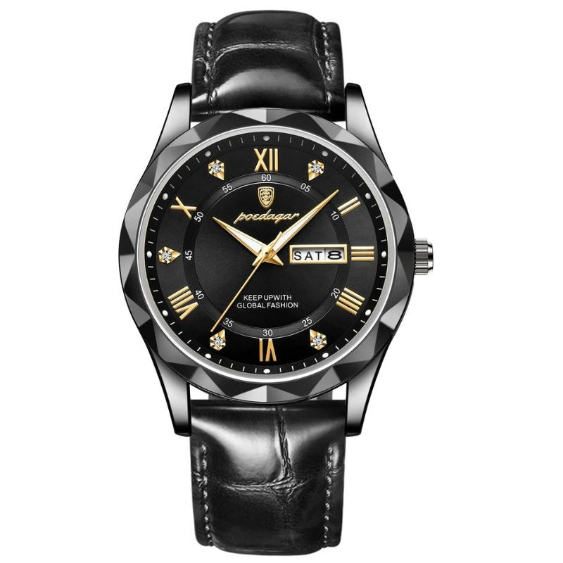 John | Luxury Leather Band Quartz Watch
