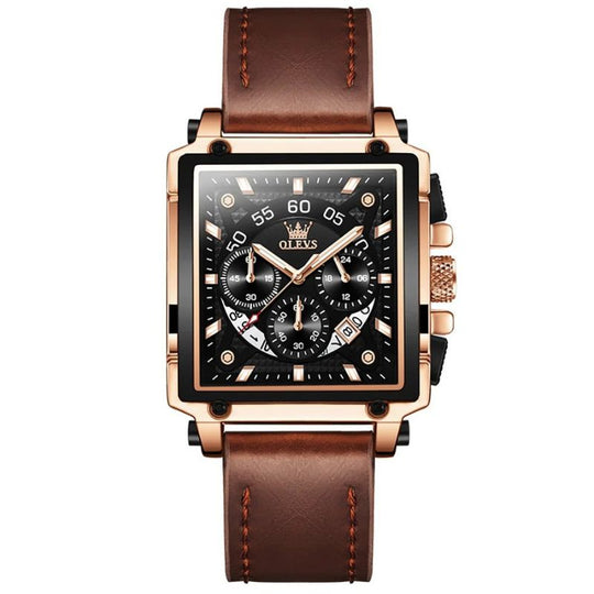 Thomas | Fashion Square Dial Chronograph Watch