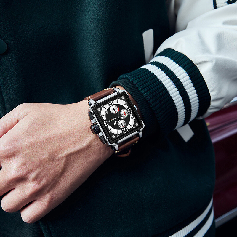 Harrison | Men’s Leather Quartz Tactical Watch