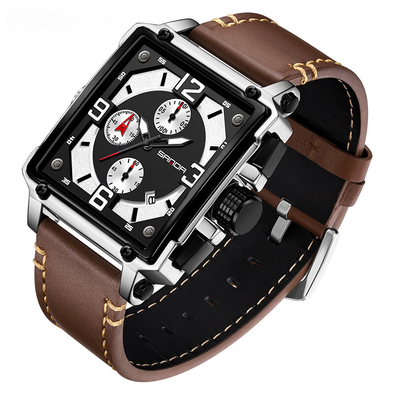 Harrison | Men’s Leather Quartz Tactical Watch