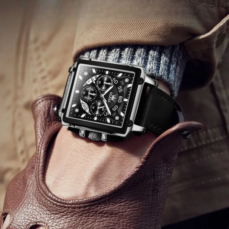 Thomas | Fashion Square Dial Chronograph Watch