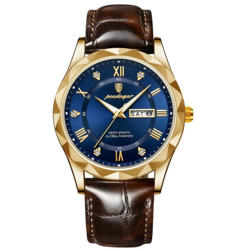John | Luxury Leather Band Quartz Watch