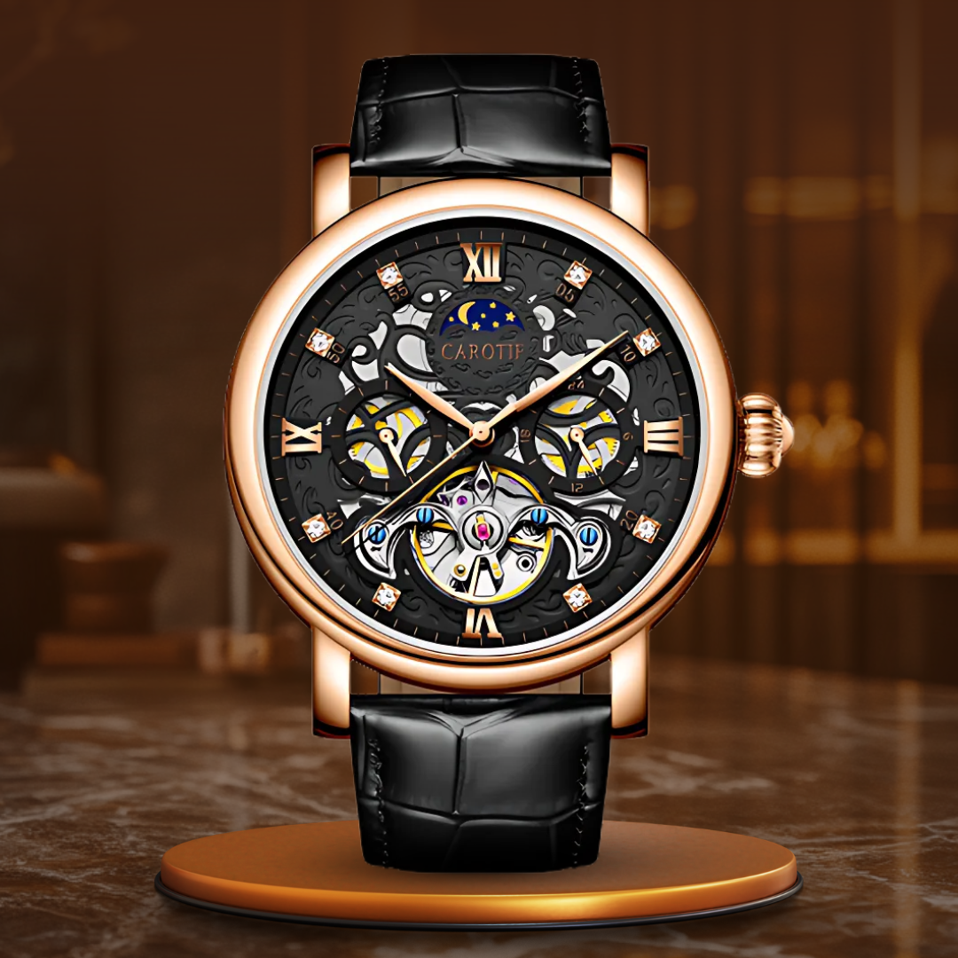 Carlos | Business Leather Band Mechanical Automatic Watch