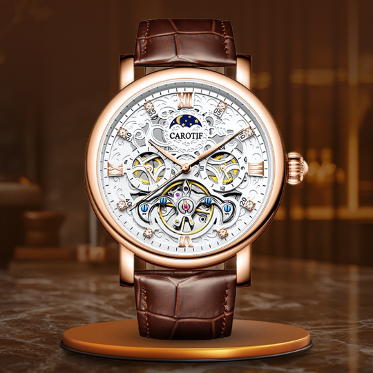 Carlos | Business Leather Band Mechanical Automatic Watch