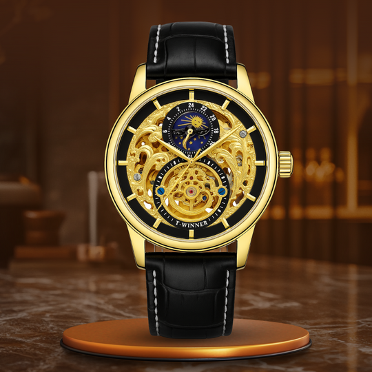 Dylan | Moon Phase Skeleton Automatic Watch