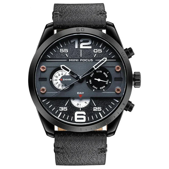 Evan | Luxury Leather Band Quartz Chronograph Sports Watch