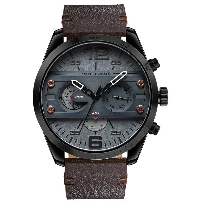 Evan | Luxury Leather Band Quartz Chronograph Sports Watch