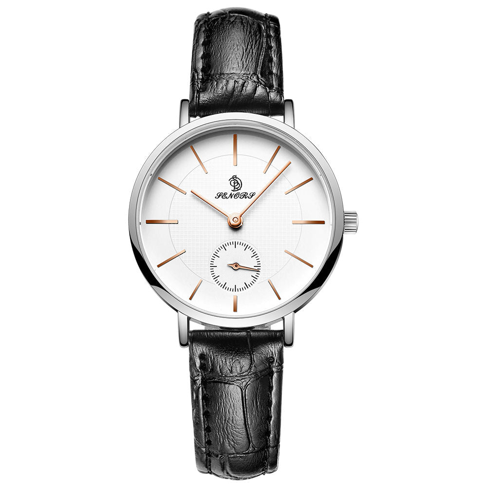Zion | Minimalist Quartz Leather Strap Couple Watch