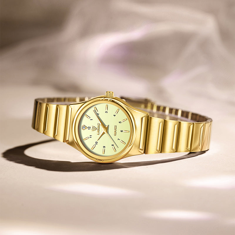 Malachi | Classy Silver Toned Couple Wristwatch