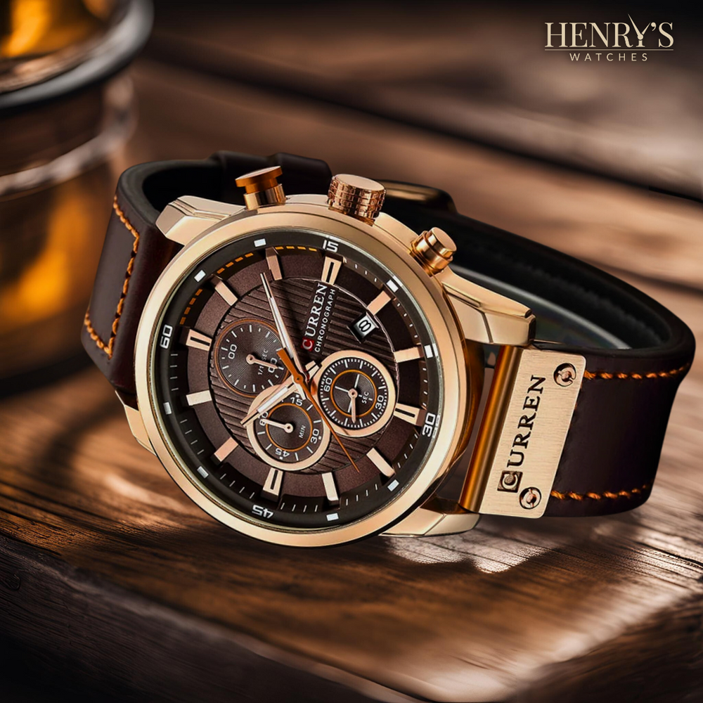 Maverick | Elegant Quartz Watch with Leather Band