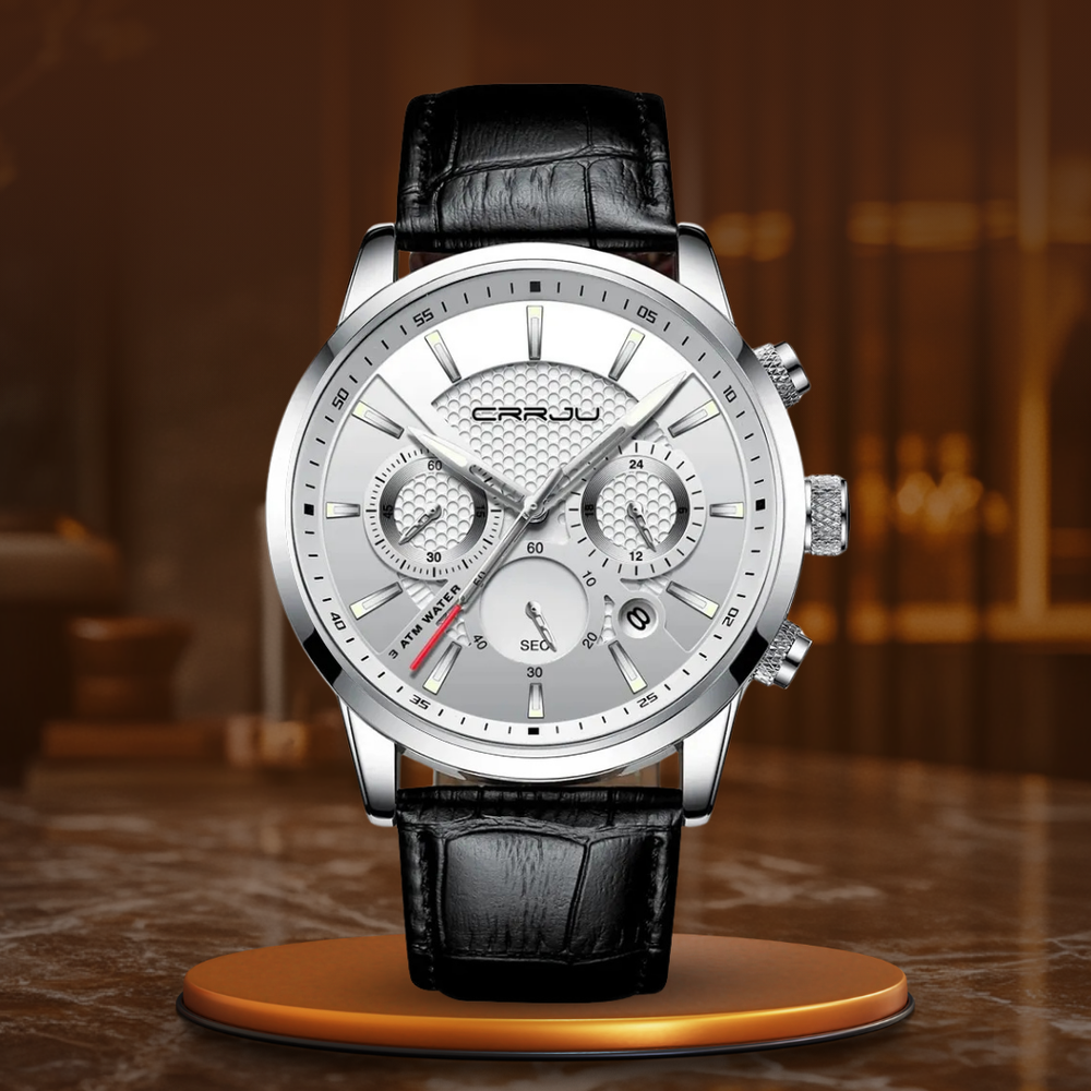 Josiah | Fashionable Military Leather Watch