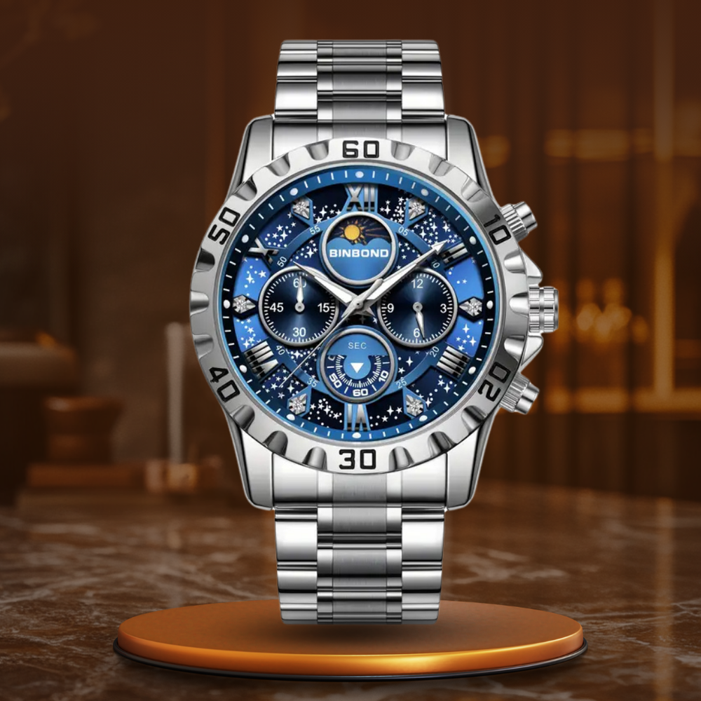 Mateo | Luxury Chronograph Watch with Metal Band