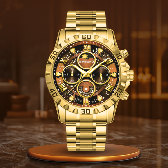 Mateo | Luxury Chronograph Watch with Metal Band