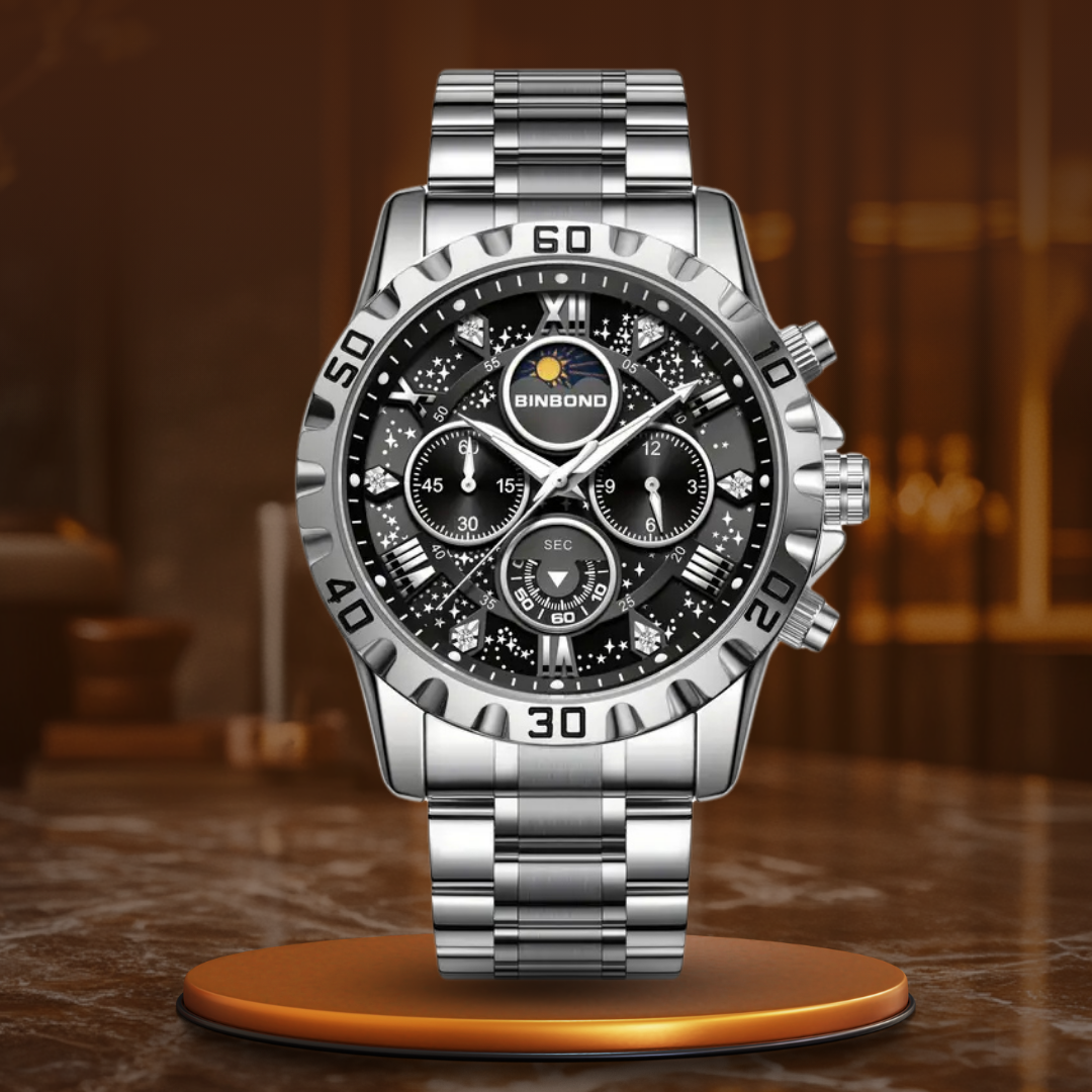 Mateo | Luxury Chronograph Watch with Metal Band