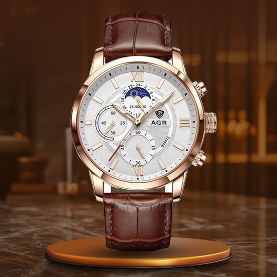 Enzo | Luxury Leather Quartz Watch