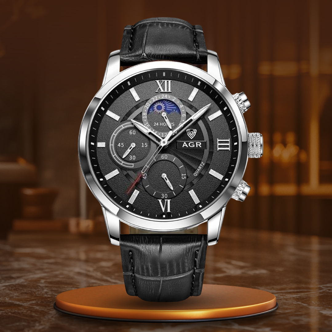 Enzo | Luxury Leather Quartz Watch