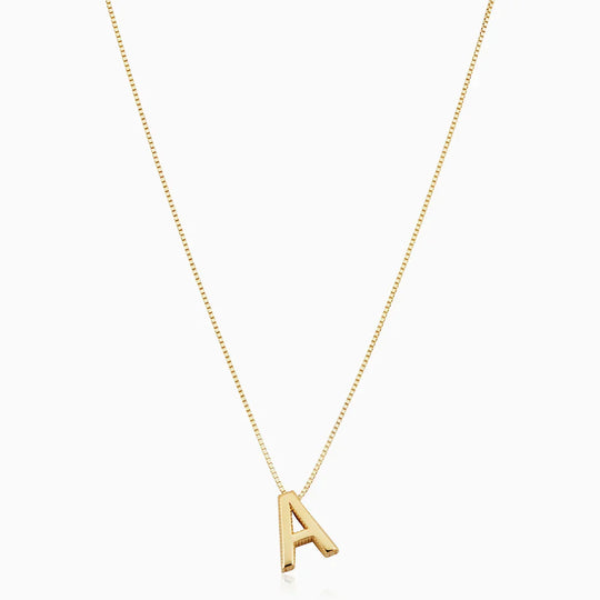 Liebesbrief-Initialen-Halskette | Gold