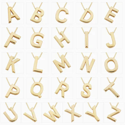 Liebesbrief-Initialen-Halskette | Gold