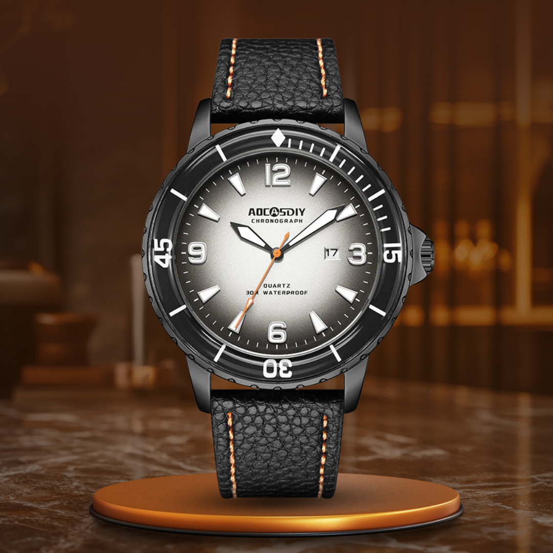 Axel | Leather Strap Casual Watch
